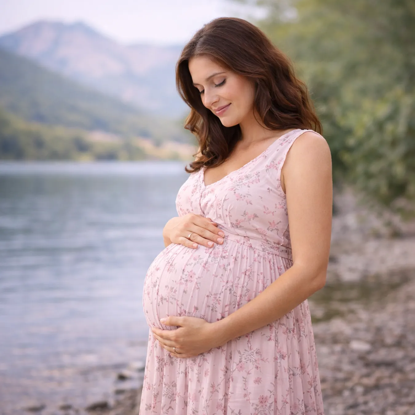 Entspannte Frau in der Schwangerschaft